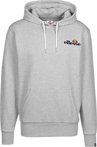 Ellesse Mens Primero OH Hoody Sweatshirt, Grey Marl, XL