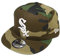New Era x MLB Men's Chicago White Sox Basic 9Fifty Snapback Hat Camo Green Adjustable