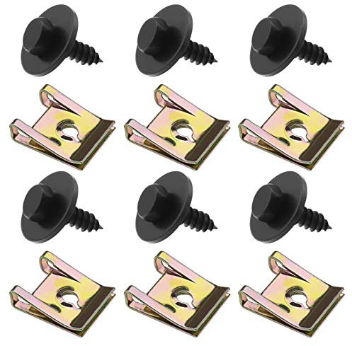 Metall Schraube/Scheibe 20-teiliges Schrauben und Mutter Clip Kit Radkasten Abdeckung Unterboden Kotflügel Befestigung Kompatibel mit 1er E81 E87 E88 E82