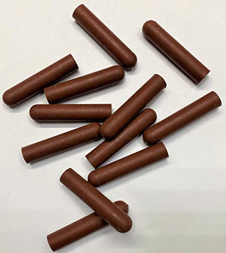 dexierp Schutzkraft 1/4-20 UNC 1/4-28 UNF-Schraubengewindeschutz und 1/4 6,5 mm Außendurchmesser x 38 mm Länge Rohrpfostenrohr-Endabdeckung (25er-Pack) Elastic Black