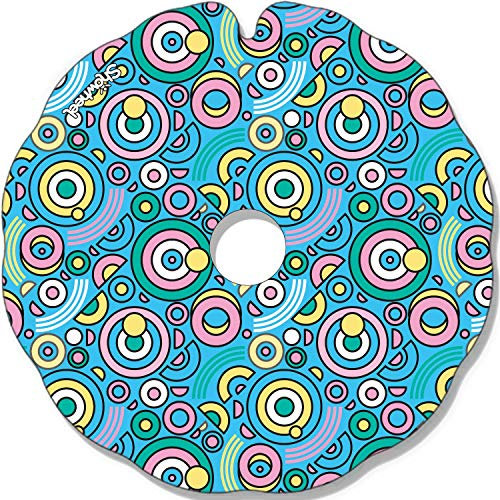 Flasque: Protège-Rayons Fauteuil Roulant (Paire) pour Main Courante de 53,51 à 54,50 cm de Diam. Extérieur, Fixation Ronde - Ronds colorés