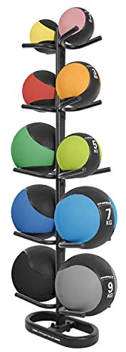 Sport-Tec Medizinball-Set 11-TLG., 1-10 kg inkl. Ständer