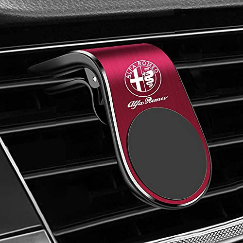 jiele Magnetische Handyhalterung für Alfa Romeo Giulia Giulietta 159 Stelvio 156 mito 147 Zubehör Auto-Styling (rot)