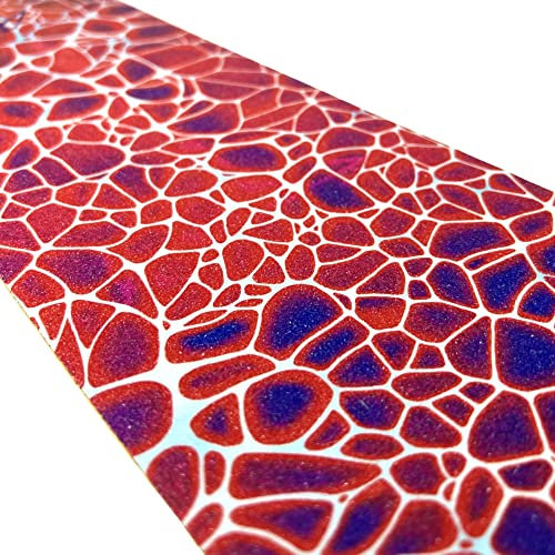 Blunt Envy Stunt-Scooter BMX Dirt Roller Hand Griffe Soft lang mit 2 x 2 Barends + Fantic26 Sticker (Griptape 150x580mm Neuron Rot)