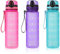 SUPPRUI Kinder Trinkflasche Auslaufsicher Wasserflasche 600ml, Trinkflasche Schule und Sport Flasche Tritan Wasserflasche BPA frei mit 1-Klick Verschluss (Purple)