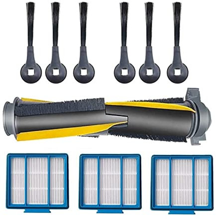 SUPENG Ersatzteil kompatibel mit dem selbstleeren Shark IQ-Saugroboter, Seitenbürsten, Filterhauptbürste, kompatibel mit dem Roboter-Staubsauger RV1000SEU