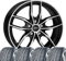 4 Winter Kompletträder 7x17 ET 47 5x112 Schwarz poliert mit 225/45 R17 94V HAN Winter i*cept RS3 W462 kompatibel mit BMW 1er, 2er
