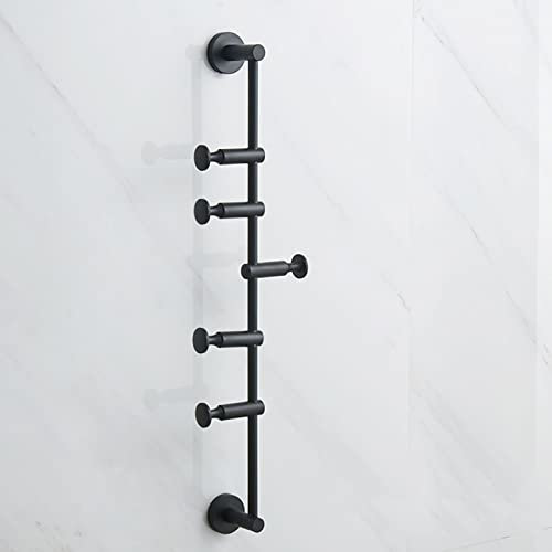 SUYUDD Porte-Manteau Vertical Mural, Crochet en métal pour Chapeau pivotant et réglable en Hauteur, Porte-Manteau Mural Moderne pour Chapeaux, Vestes, Sacs, entrée Chambre