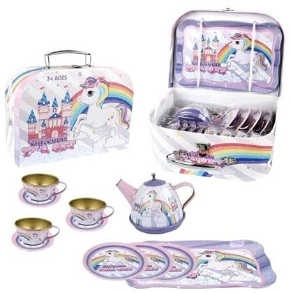 Magni - Tea Set in Suitcase, with Unicorn (3905)