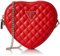GUESS Damen Rianee Quilt Heart Bag Abendtasche, Umhängetasche, Rot/Ausflug, einfarbig (Getaway Solids)