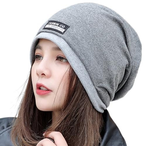 LukyTrge 5G Anti-Strahlungskappe, Silberfaser, elektromagnetische Wellen, Strahlenschutz, EMF-Schutz, Kopfbedeckung, Beanie, grau, One size