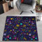 Lumirug Arcade Rug for Gamer Room 90s Nostalgic Carpet Nonslip Washable Black Gaming Mat Bedroom Dorm Decor Popular Unique Gift (Model-3, Square 60cm)