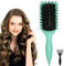 Sularpek Curly Hair Brush, Curl Defining Brush, Shaping Curls Boar Bristle Styling Hairbrushes for Women and Men (Green)