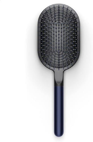 Dyson Original Paddelbürste Oval Nachtblau, Haarbürste für alle Haartypen und Haarlängen, runde Bürste Haare, Zylinder Luftdurchlässig, inkl. JUNG Pflegetücher