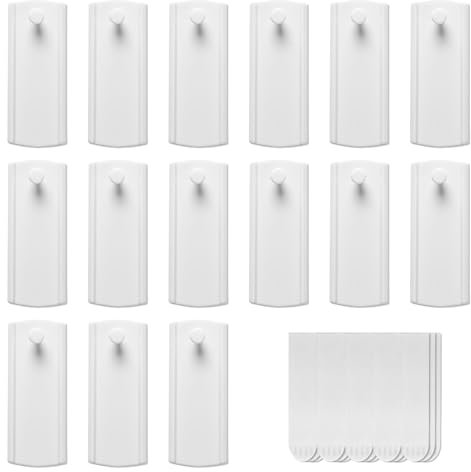 15 Stück Bilder Aufhängen Ohne Bohren,Klebenagel für Bilderrahmen,Abnehmbar Klebenägel,Bildaufhänger Selbstklebend,für Home Büro Glas Fliesen Metall,mit 15 Klebestreifen