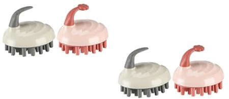 FOMIYES 2 Sätze Shampoo-kamm Reinigungsbürste Haarprodukte Kopfhautbürste Duschen Peeling Bürste Exfoliating Brush Shampoonierbürste Haarbürste Massieren Kopfbürste Kieselgel 2 Stücke * 2