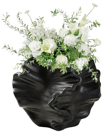 Korallenblütenvase, Keramische Korallenblütenvase, Keramische Korallenartige Blumenvase | Keramik Korallenfarbige Boho-Vasen Für Wohnzimmertisch-Dekoration, Ästhetische Dekoration Ca. 14,4 X 12,6 cm