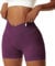 Coswind Sport Leggings Damen Kurze Booty Scrunch Gym Shorts Yoga V Cross Push Up Radlerhose Sexy Blickdicht Violett S