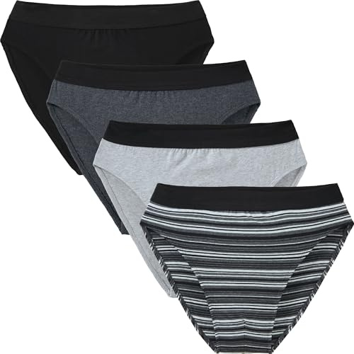 Erwin Müller Herren-Slip 4er-Pack Single-Jersey schwarz Größe 8 - hervorragender, bequemer Bund, elastisch und formstabil