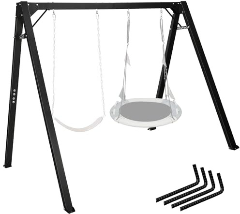 HeyZoo Swing Stand 8FT Extra Large, 880LBS Tested, Heavy Duty Metal A-Frame