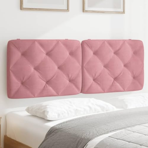 SKM Coussin de tête de lit Rose 140 cm Velours,Meubles,Lits & Accessoires,Têtes et Pieds de lit,Rose,2.3KG,374732