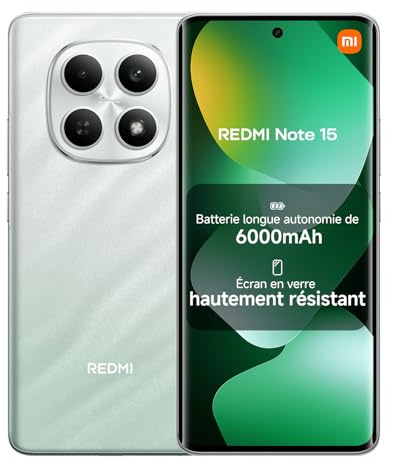 XIAOMI REDMI Note 15, Smartphone 6+128GB, Verde Foresta, 6000mAh