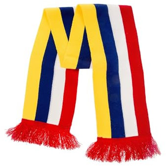 Deiters Schal rot/weiß/blau/gelb