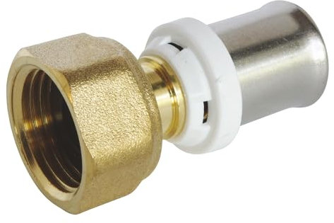 Somatherm for you -/5703-16-15 -Connessione destra per essere piegata per Ø16 tubo multistrato -femmina rotante 15/21 (1/2 ''), consente di collegare un tubo multistrato di Ø16 diametro Ø16