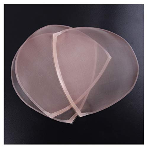 Mono Base for Making Wigs Cap Swiss Lace for Hair Topper Accessories Closure Base Netze 15,2 x 15,2 cm Light Brown 3 Stück