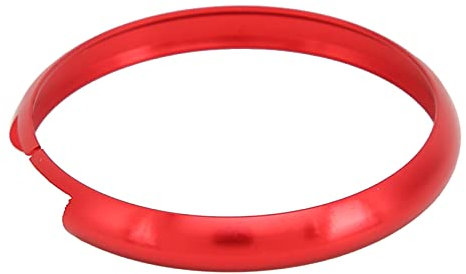 Aramox Schlüsselanhänger Trim, Aluminiumlegierung Schlüsselanhänger Dekoration Ersatz für MINI R55 R56 R57 R58 R59 R60(rot)