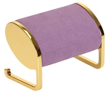 YOYUMI Uhrenbox Schmuck Uhrenständer Metall Schmuck Armband Uhrenständer Display Schmuckständer Kissentasche Lila