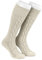 TR Martha Lange Herren Trachtensocken, Kniebund Socken, Strümpfe für Ihre Lederhose, 1 Paar, Zopf Socken meliert, Gr. 40-47 (41)