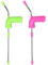 Beer Snorkel, Beer Dispenser, 2 Pieces Beer Bong, Bottle Snorkel with Valve Kink, Portable Beer Funnel for Beer Drinking Games, Entertainment Party (Pink+Green)