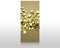 wandmotiv24 Duschrückwand Golden Cubes Hintergrund 90 x 200cm (B x H) - Aluminium 3mm M0765