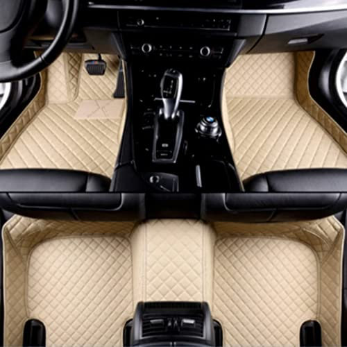 NYMCAR Nach Maß Auto FußMatten für 99% Stufenheck, Schrägheck, Coupe, Kombi, Cabriolet, Großraumlimousine 2000-2023 (Beige)