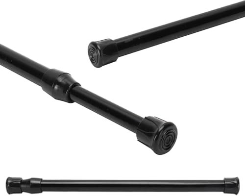 Bastoni Per Tende Per Finestre,Diametro 1,3 Cm/0,5 Pollici In Metallo Singolo Regolabile Binario Per Tende Per Finestre Telescopico Tenditore A Molla Bastone Per Tende Per Bagno Guardaroba(25-40cm)