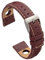 diloy Uhrenarmband Rindsleder perforiert Rallye Racing Stil – Sportliches Design – Größen 20mm 22mm 24mm – Schwarz, Braun, Bordeaux oder Marineblau P355 Bordeaux 22mm.
