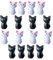Operitacx 16 Stücke Katze Clip Plastiktütenversiegelungsclips Kunststoff Lebensmittelklammern Hosen Trocknen Clips Chip Clips Hochelastische Clips Cartoon Kleidungsklammern Winddicht Bill