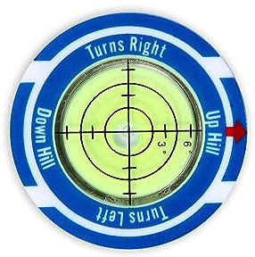 NQEUEPN Golf Slope Reader with Golf Ball Marker Hat Clip, Golf Putting Green Reader Golf Slope Putting Level Bubble Golf Level Marker Golf Putting Aid Reader with High Precision