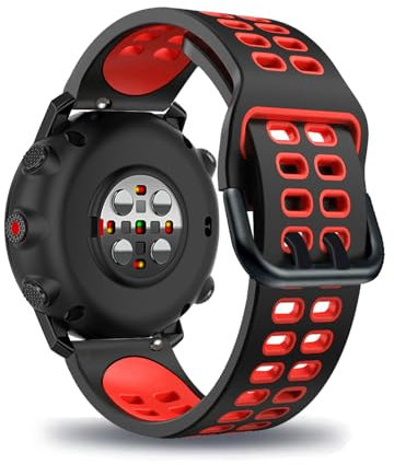Silikon Armbänder für Polar Grit X/Grit X Pro Armband Atmungsaktives Doppelloch Verstellbar für Polar Grit X/Grit X Pro Sport Ersatzarmband Kompatibel mit Polar Grit X/Grit X Pro Uhrenarmband (8)