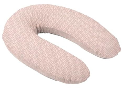 Doomoo Still-& Schwangerschaftskissen Buddy - 180cm inkl. Bezug aus Bio-Baumwolljersey, mit feiner EPS-Mikroperlenfüllung, Oeko-TEX® Standard 100, Cloudy Pink