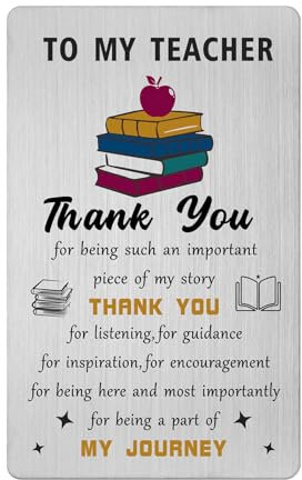 Gezxin Dankeskarten für Lehrer – Geschenkkarte für Lehrer, Glückwunschkarte für Lehrer, Geburtstag, Muttertag, Valentinstag, Weihnachten, Erntedankfest