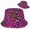Anglerhut Leopard Fischerhüte Atmungsaktiv Bucket Hat Faltbar Eimer Hut Für Urlaub Reisen Wandern