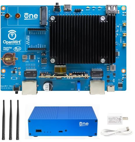 youyeetoo Banana Pi OpenWrt One - WiFi 6 Official OpenWrt Router Mainline Support,MediaTek MT7981B SoC 1GB DDR4 RAM, RJ45 Port