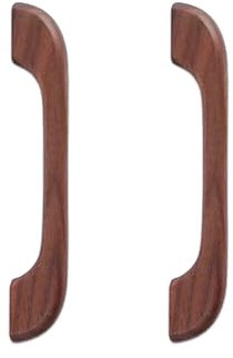 KOVNISE Schrank zieht Massivholz Dunkle Walnuss zieht Buche Original Holz Farbe Einfache Moderne Art für Kabinett Tür Schrank Kommode Lange Schublade Griff (Schwarze Nussholz, 128MM-2PCS)