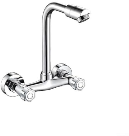 HEBEOT Küchenarmatur Spültischarmatur Küchenarmatur Messing Küchenspüle Wasserhahn Mischbatterie Wandmontage Waschbecken Gemüsebecken Wasserhahn (A)