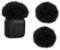 YOUSHARES DJI Mini Mic Wind Muff - 2 Packs Mic Windshield for DJI Mic Mini Wireless Lavalier Microphone to Reduce Wind Noise(Black)
