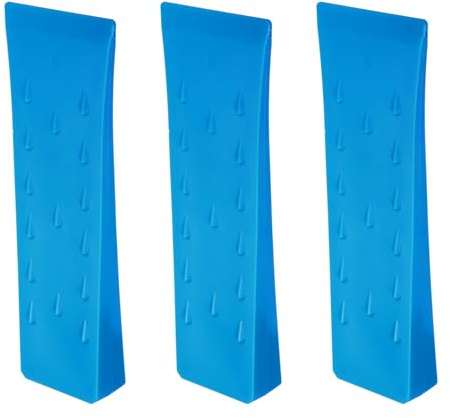 QUARKZMAN Kunststoff Fällkeil 3 Stück ABS Kunststoff Forstkeil 254 mm Spaltkeil für holz Kunststoffkeile Fällkeil für Schlagschrauber Fällkeile Baumkeile Holzkeile Forst Zubehör Wald Blau