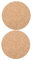 DIYEAH Lot de 2 tapis de souris en liège double face - Tapis de souris rond double face - Tapis de souris rond - Tapis de souris de bureau - Tapis de souris de jeu - Petit tapis de souris
