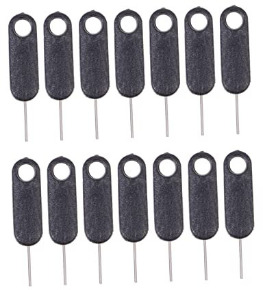 SHINEOFI 15Pièces Outil Éjection Sim Pins Alliage Aluminium pour Retrait de Carte Sim de Téléphone et Tablette